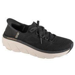 Buty sportowe Sneakersy damskie, Slip-Ins: D'lux Walker 2.0 - Thrill Movement. Czarne buty sportowe na co dzień damskie Skechers, bez wzorów, trekkingowe. Za 379.99 zł.