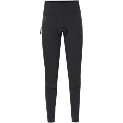 Legginsy damskie VAUDE Kuro Warm Hybrid. Czarne legginsy sportowe damskie Vaude, na jesień, s, bez wzorów, z elastanu, do biegania. Za 747.10 zł.