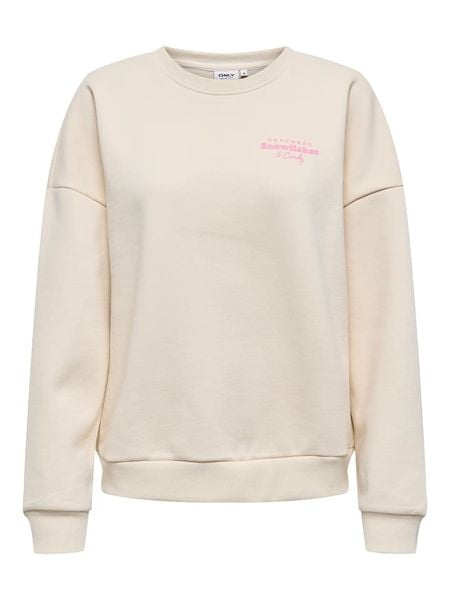 ONLY Bluza w kolorze kremowym rozmiar: S. Brązowe bluzy bez kaptura damskie Only, s, z bawełny. Za 86.99 zł.