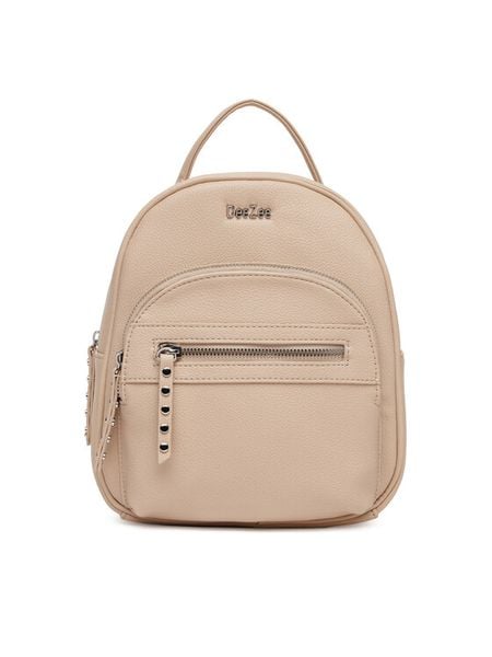 DeeZee Plecak DZE-S-009-07 Beżowy. Brązowe plecaki damskie DeeZee, bez wzorów, ze skóry. Za 129.99 zł.