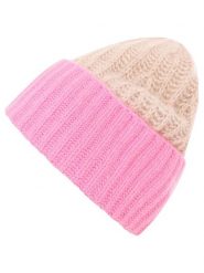 Zwillingsherz Kaszmirowa czapka w kolorze beżowo-jasnoróżowym rozmiar: onesize. Brązowe czapki zimowe damskie Zwillingsherz, z kaszmiru. Za 244.22 zł.