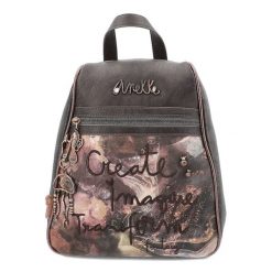 Brązowy Stylowy Damski Plecak Anekke. Brązowe plecaki damskie Anekke, bez wzorów, z materiału, eleganckie. Za 399.00 zł.