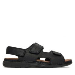 Sandały Rieker. Czarne sandały męskie Rieker, bez zapięcia. Za 349.99 zł.