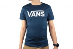Vans Ap M Flying VS Tee, męski t-shirt. Niebieskie t-shirty męskie Vans, m, bez wzorów, z bawełny, bez kołnierzyka. Za 59.99 zł.