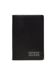 Guess Portfel SMNBSE LEA56 Czarny. Czarne portfele męskie Guess, z aplikacjami, ze skóry. Za 149.99 zł.