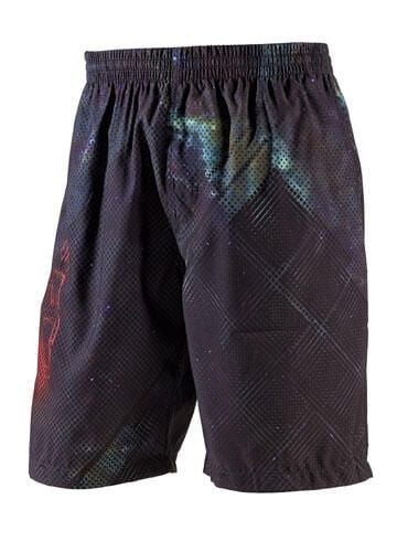 Kąpielówki typu szorty Beco dla mężczyzn - czarne, wielokolorowy wzór. Czarne kąpielówki męskie 47 Brand, m, bez wzorów, z meshu. Za 287.99 zł.