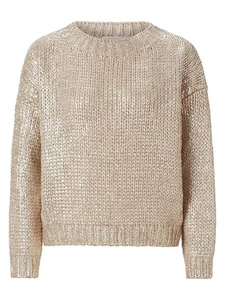 Rich & Royal Sweter w kolorze beżowym rozmiar: S. Brązowe swetry klasyczne damskie Rich & Royal, s, z wełny, bez kołnierzyka. Za 325.95 zł.
