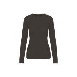 Damski sweter z okrągłym dekoltem Kariban. Szare swetry klasyczne damskie KARIBAN, na zimę, bez kołnierzyka. Za 185.00 zł.