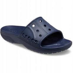 Klapki Dla Dorosłych Crocs Baya II Slide. Niebieskie klapki i japonki męskie Crocs, z materiału. Za 99.99 zł.