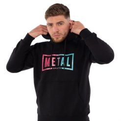 Bluza Metal Boxe Miami Vice. Czarne bluzy sportowe damskie METAL BOXE, l, bez wzorów, z bawełny, bez ramiączek, z kapturem. Za 225.50 zł.