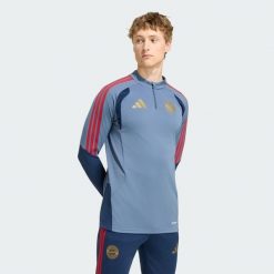 Koszulka treningowa FC Bayern 26/27. Niebieskie t-shirty sportowe męskie Adidas, xl, z dresówki, bez ramiączek, na fitness i siłownię. Za 329.00 zł.