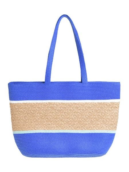 BLE Shopper bag w kolorze beżowo-niebieskim - 48 x 30 x 14 cm rozmiar: onesize. Brązowe shopper bag damskie BLE, bez wzorów, z materiału, na ramię, bez dodatków. Za 85.38 zł.