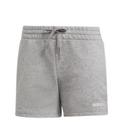 Spodenki adidas Essentials Solid W DU0675. Szare spodenki sportowe damskie Adidas, bez wzorów, z bawełny, wakacyjne. Za 85.99 zł.