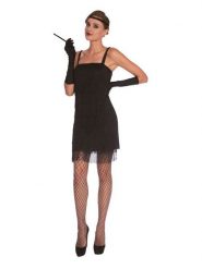 Amscan 3-częściowy kostium "Flapper" w kolorze czarnym rozmiar: L. Czarne stroje jednoczęściowe damskie AMSCAN, l, z aplikacjami. Za 91.99 zł.