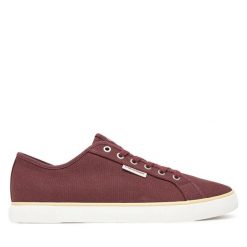 Tenisówki Calvin Klein Jeans. Brązowe trampki i tenisówki męskie Calvin Klein Jeans, bez wzorów, z jeansu, bez zapięcia. Za 189.99 zł.