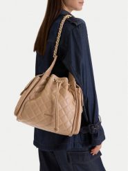 Badura Torebka EO-HAIDI-RX8968 Beżowy. Brązowe torebki klasyczne damskie Badura, bez wzorów, ze skóry, bez dodatków. Za 299.99 zł.