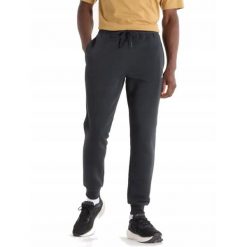 Spodnie dresowe męskie NEW BALANCE bawełniane. Czarne spodnie dresowe męskie New Balance, bez wzorów, z bawełny. Za 239.00 zł.