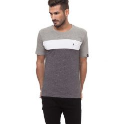 T-shirt w kolorze jasnoszarym. Szare t-shirty męskie Lonsdale, Kangol, Crosshatch, m, bez wzorów, z bawełny, bez kołnierzyka. W wyprzedaży za 44.95 zł.