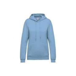 Bluza damska z kapturem Kariban. Niebieskie bluzy z kapturem damskie KARIBAN, xl, z bawełny. Za 181.00 zł.