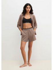 Marc O´Polo Bodywear Szorty dresowe w kolorze szarobrązowym rozmiar: XS. Brązowe szorty damskie bez wzorów, z dresówki, z podwyższonym stanem. Za 119.95 zł.