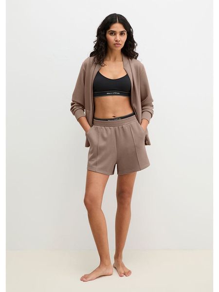Marc O´Polo Bodywear Szorty dresowe w kolorze szarobrązowym rozmiar: XS. Brązowe szorty damskie bez wzorów, z dresówki, z podwyższonym stanem. Za 119.95 zł.