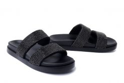 RIEKER Revolution W1451-00 black, klapki damskie. Czarne klapki damskie Rieker, bez wzorów, z kauczuku, bez obcasa. Za 223.93 zł.