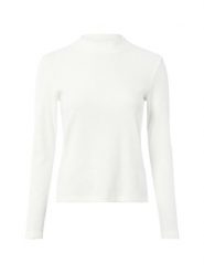 Someday Sweter damski z dzianiny - detal Kosie Kobiety biały jednolity, 42. Białe swetry klasyczne damskie Someday, z dzianiny, bez kołnierzyka. Za 349.95 zł.