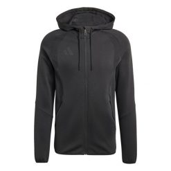 Bluza z kapturem adidas Tiro Travel. Czarne bluzy z kapturem męskie Adidas, m, z bawełny. Za 235.99 zł.