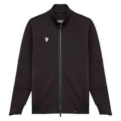 Bluza zapinana na zamek błyskawiczny Macron Icon Cobb Tech. Czarne bluzy bez kaptura męskie Macron, bez wzorów, sportowe, bez kołnierzyka, bez ramiączek. Za 464.50 zł.
