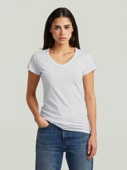 G-Star Koszulka w kolorze białym rozmiar: XS. Białe bluzki damskie G-Star, xs, bez wzorów, z bawełny, bez ramiączek. Za 75.34 zł.