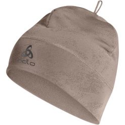 Czapka ODLO Polyknit Warm Reflective Hat. Szare czapki męskie Odlo, bez wzorów, z elastanu. Za 116.29 zł.