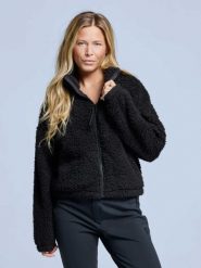 Kurtka Fluffy - Damska - Cztery pory roku - Miś - Czarna. Czarne kurtki narciarskie i snowboardowe damskie POEDERBAAS, s, bez wzorów, z materiału, bez kaptura, narciarskie. Za 199.42 zł.