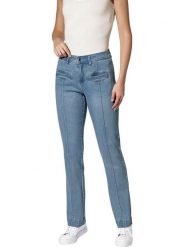 Heine Dżinsy - Slim fit - w kolorze niebieskim rozmiar: 42. Niebieskie jeansy damskie Heine. Za 121.80 zł.