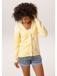 Aniston Kardigan w kolorze żółtym rozmiar: 42. Żółte kardigany damskie Aniston, bez wzorów, z bawełny. Za 173.99 zł.