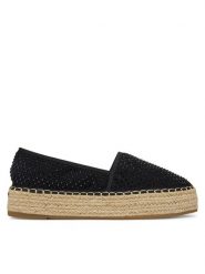 DeeZee Espadryle 3H39248-1 Czarny. Czarne espadryle damskie DeeZee, bez wzorów, z materiału, bez obcasa. Za 119.99 zł.