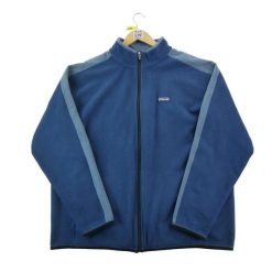 Second life - Kurtka polarowa męska Patagonia - Stan dobry. Niebieskie kurtki treningowe męskie Patagonia, l, bez wzorów, z polaru, trekkingowe. Za 174.62 zł.