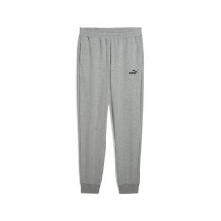 Męskie spodnie dresowe o wąskim kroju Essentials z logo No. 1 PUMA. Szare spodnie wizytowe męskie Puma, z dresówki. W wyprzedaży za 139.00 zł.