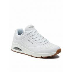 Buty do chodzenia męskie Skechers Uno Stand ON Air. Białe buty sportowe na co dzień męskie Skechers, na lato, z gumy, bez zapięcia, trekkingowe. Za 385.00 zł.