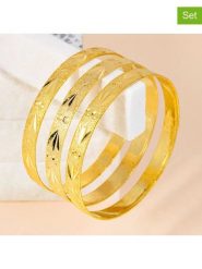 LA CHIQUITA Pozłacane bransoletki (3 szt.) "Sohadi" rozmiar: onesize. Żółte bransoletki damskie LA CHIQUITA, pozłacane. Za 95.69 zł.