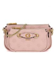 Guess Torebka w kolorze jasnoróżowym - 24 x 13 x 5 cm rozmiar: onesize. Różowe torebki klasyczne damskie Guess, z aplikacjami, z materiału, z tłoczeniem, bez dodatków. Za 368.96 zł.
