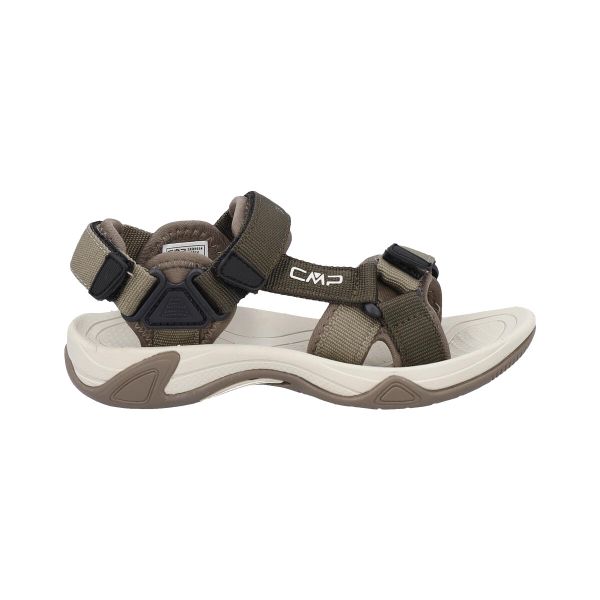 Sandały turystyczne damskie CMP Hamal. Zielone obuwie trekkingowe damskie CMP, bez wzorów, bez obcasa. W wyprzedaży za 119.99 zł.