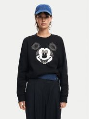 Desigual Bluza Mickey Yeah! 24WWSK10 Czarny Regular Fit. Czarne bluzy bez kaptura damskie Desigual, m, z bawełny. Za 379.99 zł.