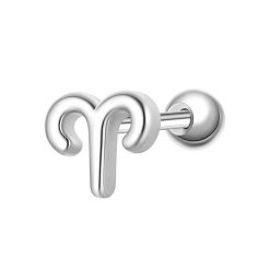 Glanzstücke München Piercing Sterling Silber Kolczyki 1 ct Damski. Szare kolczyki damskie Glanzstücke München, srebrne. Za 110.49 zł.