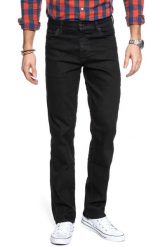 WRANGLER SPODNIE MĘSKIE TEXAS RAVEN W121U644M 112126217. Białe spodnie wizytowe męskie Wrangler, z bawełny. W wyprzedaży za 139.99 zł.