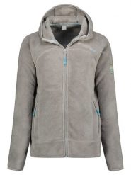 Geographical Norway Kurtka polarowa "Upalood" w kolorze jasnoszarym rozmiar: M. Szare kurtki damskie Geographical Norway, m, bez wzorów, z polaru, bez kaptura. Za 108.74 zł.