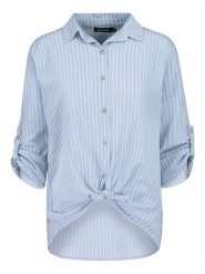 Sublevel Bluzka w kolorze błękitnym rozmiar: L/XL. Niebieskie bluzki damskie Sublevel, l, bez wzorów, z bawełny, bez kołnierzyka, bez ramiączek. Za 104.89 zł.