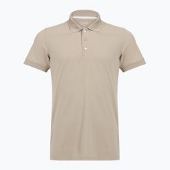 Koszulka polo męska CMP 3T60077 Polo. Brązowe koszulki polo męskie CMP, m, bez wzorów, ze skóry, bez ramiączek. Za 83.99 zł.