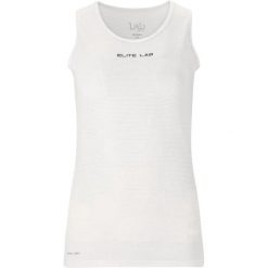 Damski tank top techniczny Elite Lab Elite X1. Białe topy sportowe damskie ELITE LAB, bez wzorów, z materiału, bez ramiączek. Za 113.00 zł.
