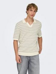 ONLY & SONS Sweter "Onstilo" w kolorze beżowym rozmiar: XL. Brązowe swetry męskie Only & Sons, xl, bez wzorów, bez kołnierzyka. Za 83.22 zł.