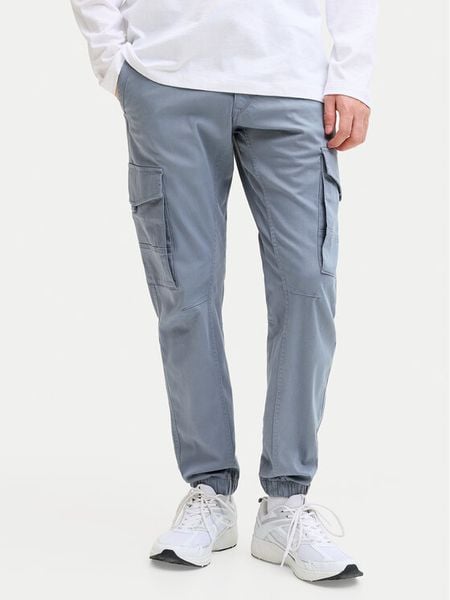 Jack & Jones Spodnie materiałowe Paul Flake 12139912 Niebieski Regular Fit. Niebieskie spodnie materiałowe męskie Jack & Jones, bez wzorów, z bawełny. Za 269.99 zł.